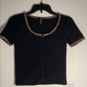 forever 21 cheetah top